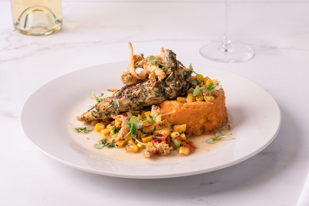 Salmon at Domenico Winery Osteria